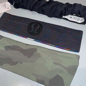 LOT OF 3 LULULEMON HEADBANDS - ALL NEW WITH TAGS